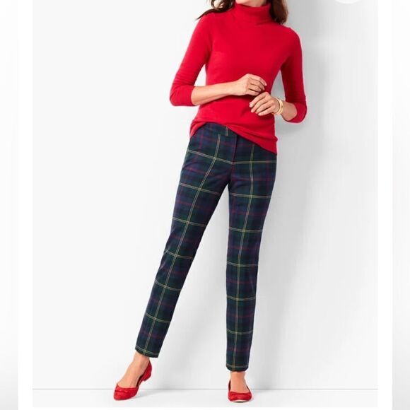 Talbots Hampshire Ankle Tartan Plaid Pants! - Picture 1 of 14